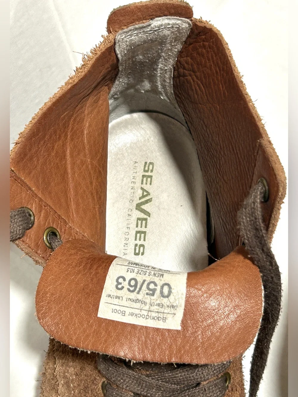 SeaVees suede upper